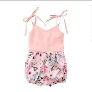 Summer fresh baby girl romper
